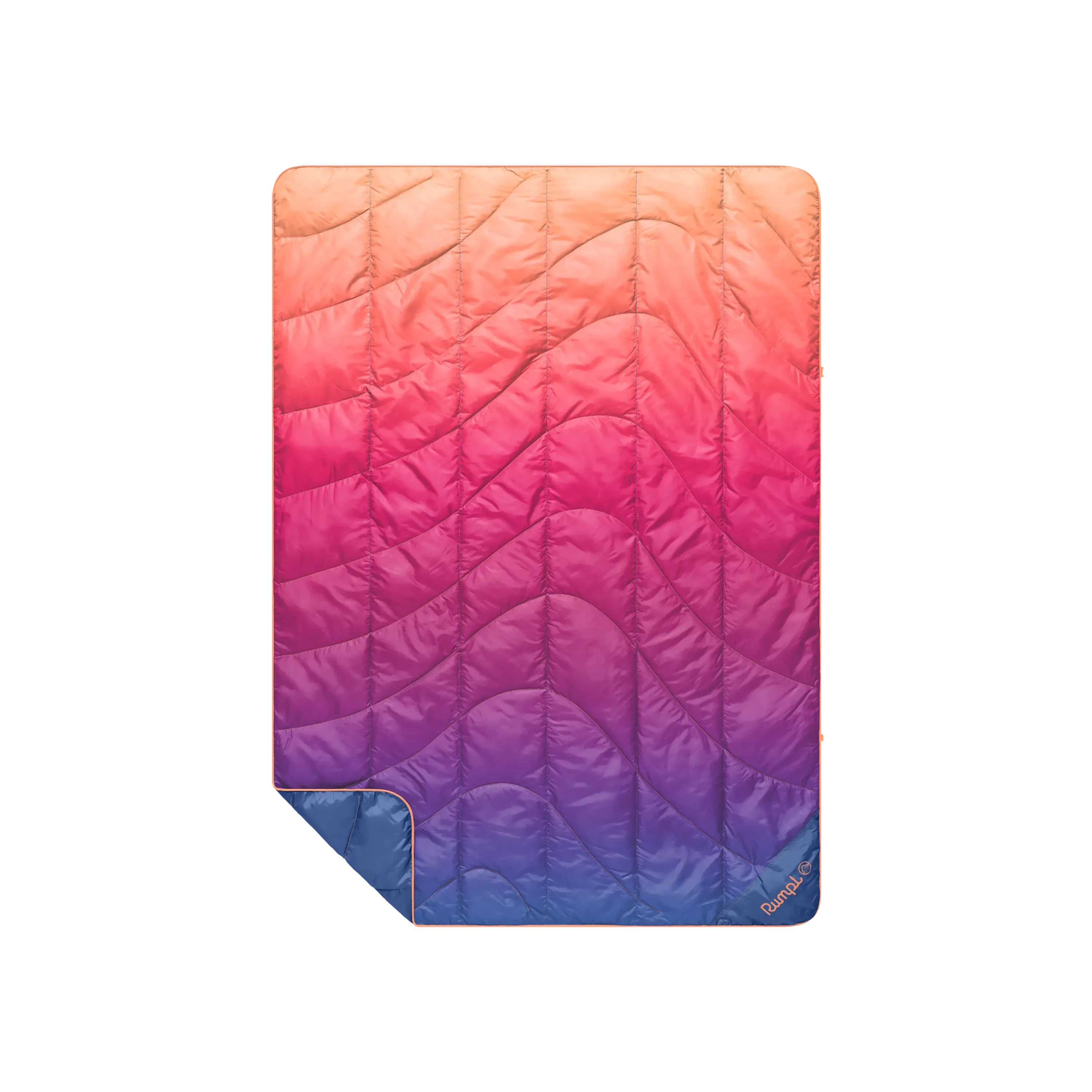 Travel Puffy Blanket - Sunset Spectrum Fade