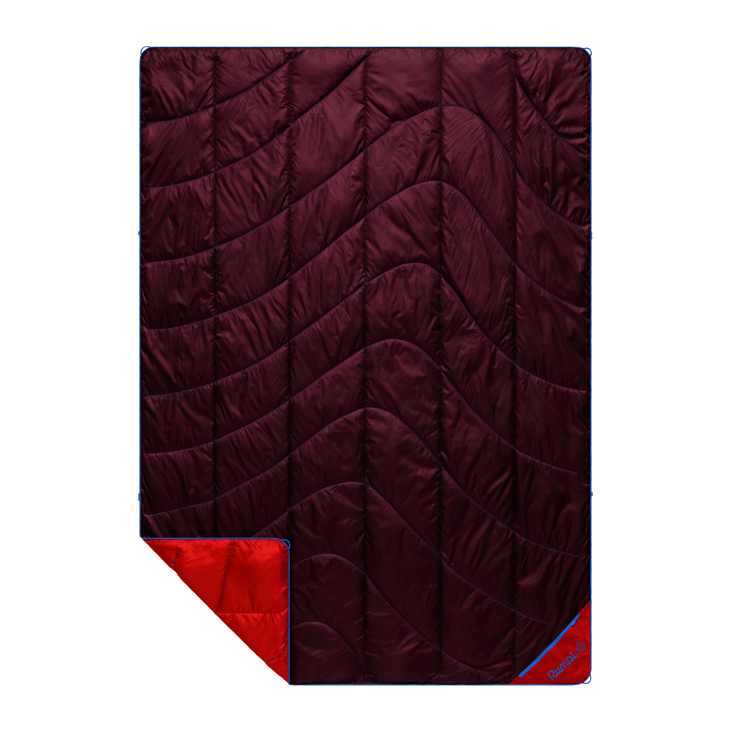Rumpl Backcountry Puffy Blanket - Fig Red Backcountry Puffy Blanket - Fig Red | Rumpl Blankets For Everywhere Solid Backcountry Puffy