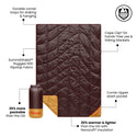 Rumpl Backcountry Puffy Blanket - Redwood Backcountry Puffy Blanket - Redwood | Rumpl Blankets For Everywhere Solid Backcountry Puffy
