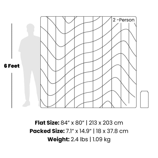 Rumpl Backcountry Puffy 2 Person Blanket - Deepwater Backcountry Puffy 2 Person Blanket - Deepwater | Rumpl Blankets Solid Backcountry Puffy