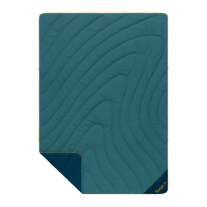 Campfire Puffy Blanket - Sage Navy