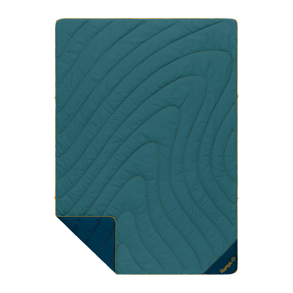 Rumpl Campfire Puffy Blanket - Sage Navy Campfire Puffy Blanket - Sage Navy | Rumpl Blankets For Everywhere Solid Campfire Puffy