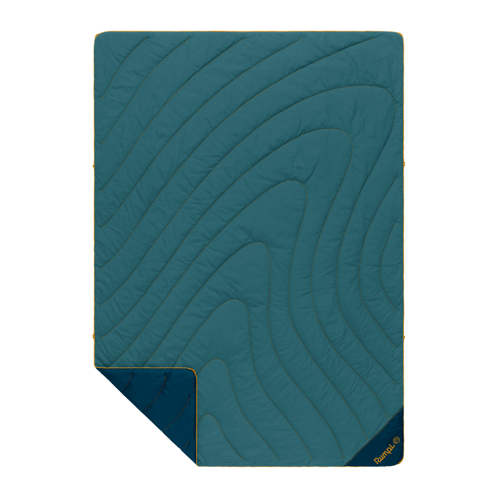 Rumpl Campfire Puffy Blanket - Sage Navy Campfire Puffy Blanket - Sage Navy | Rumpl Blankets For Everywhere Solid Campfire Puffy
