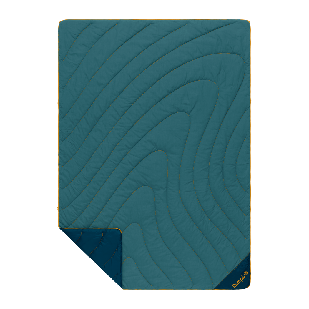 Rumpl Campfire Puffy Blanket - Sage Navy Campfire Puffy Blanket - Sage Navy | Rumpl Blankets For Everywhere Solid Campfire Puffy