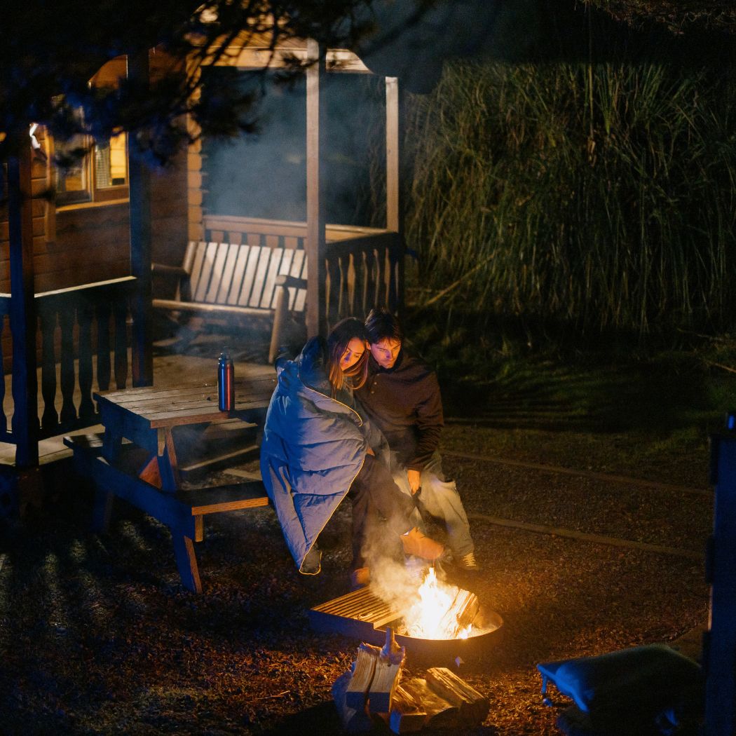Rumpl Campfire Puffy Blanket - Sage Navy Campfire Puffy Blanket - Sage Navy | Rumpl Blankets For Everywhere Solid Campfire Puffy