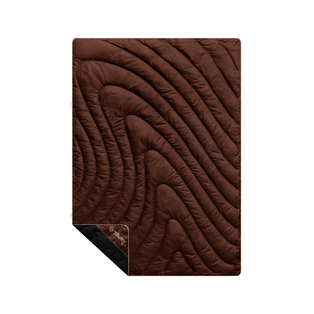 Campfire Puffy Blanket - Black Mocha