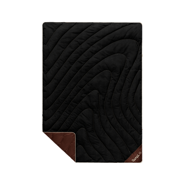 Rumpl Campfire Puffy Throw Blanket - Black Mocha Campfire Puffy Throw Blanket - Black Mocha | Rumpl Blankets For Everywhere Solid Campfire Puffy