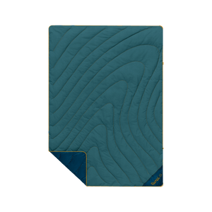 Campfire Puffy Blanket - Sage Navy