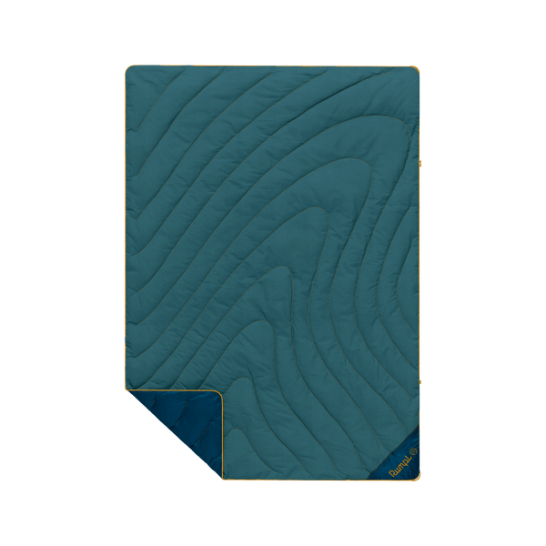 Rumpl Campfire Puffy Throw Blanket - Sage Navy Campfire Puffy Throw Blanket - Sage Navy | Rumpl Blankets For Everywhere Solid Campfire Puffy