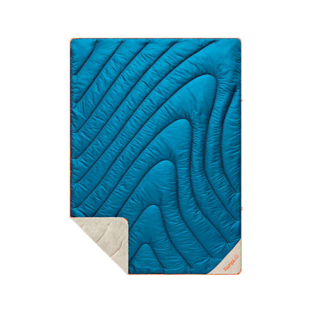 Rumpl Fleece Puffy Throw Blanket - Seascape Cream Fleece Puffy Throw Blanket - Seascape Cream | Rumpl Blankets For Everywhere Solid Fleece Puffy