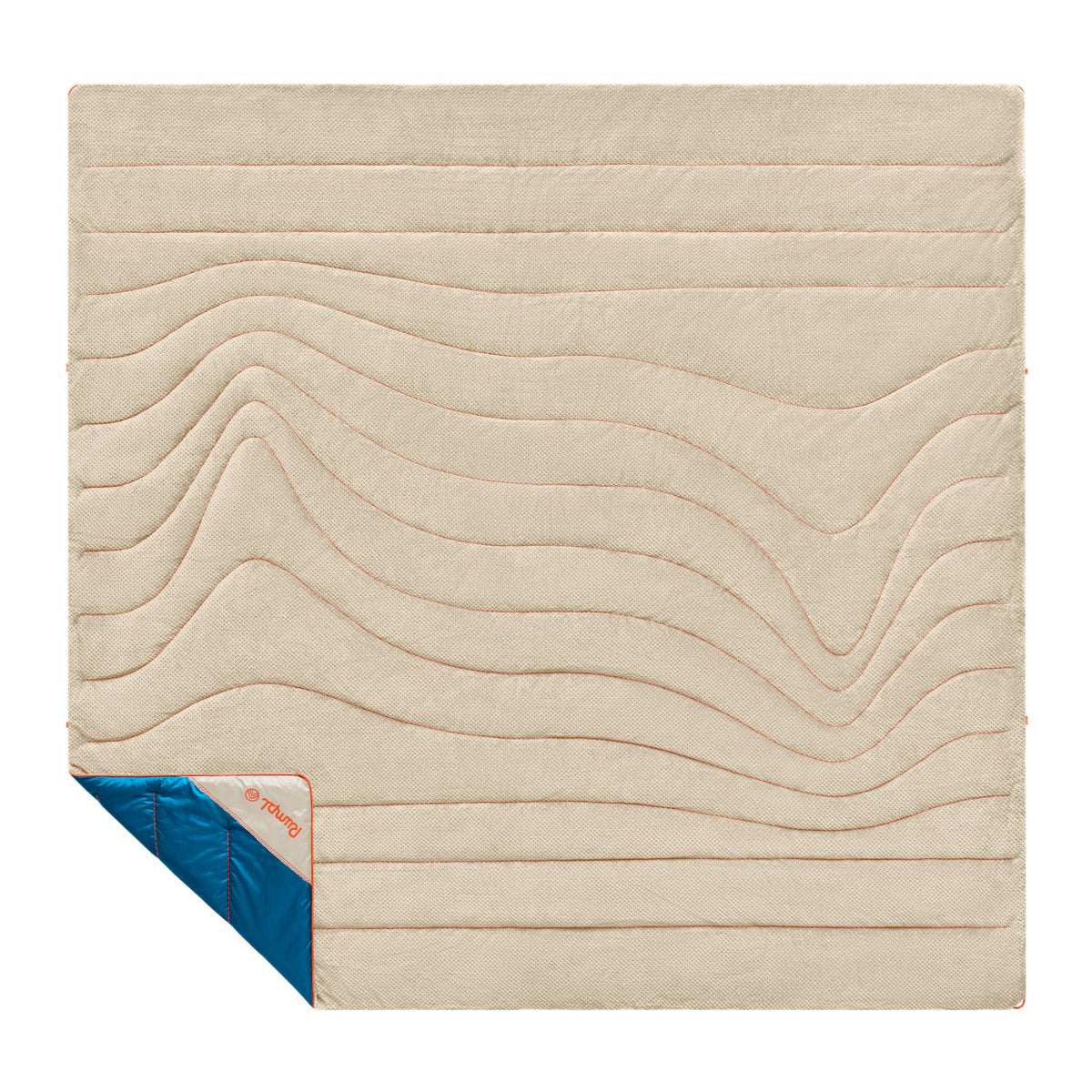 Fleece Puffy Blanket - Seascape Cream