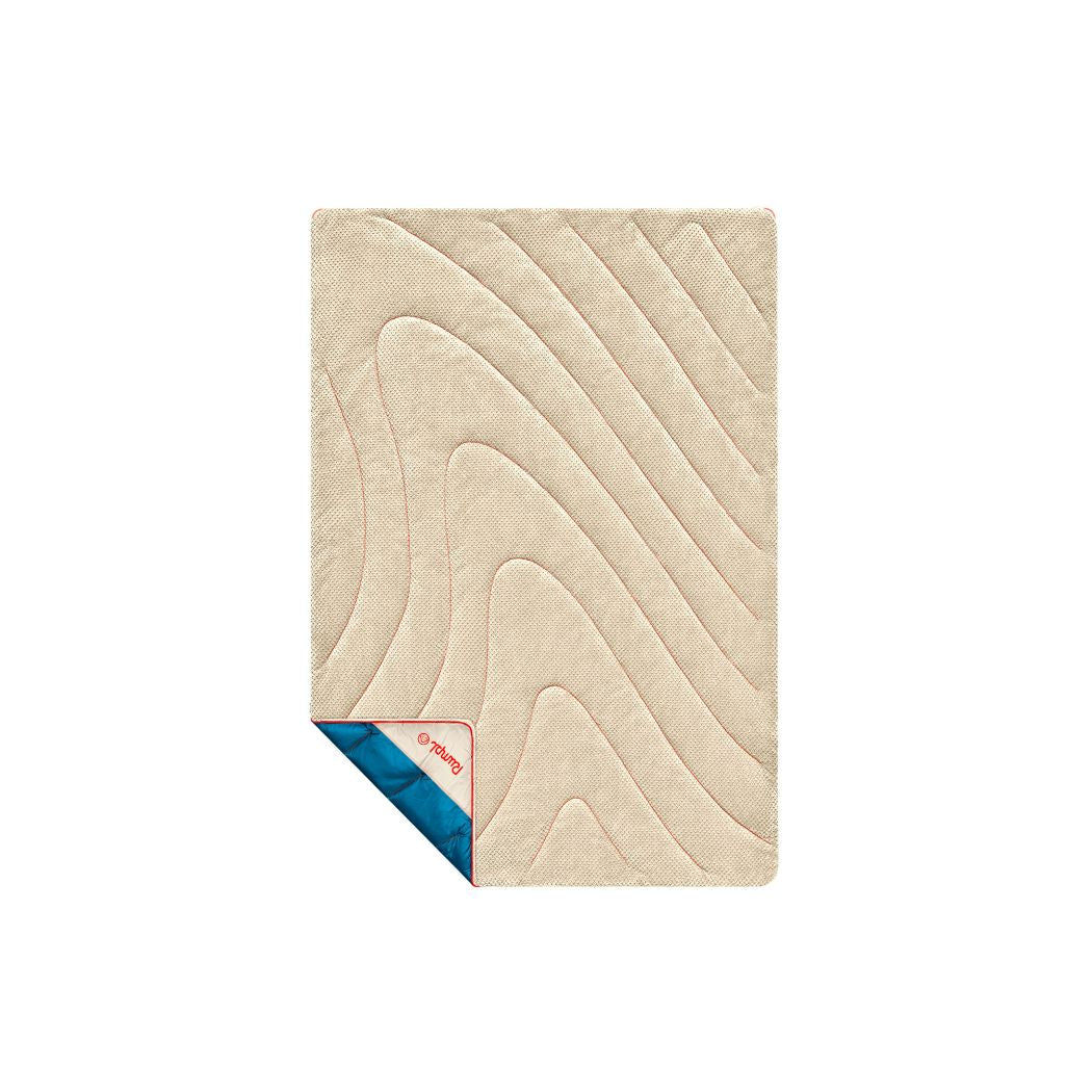 Rumpl Fleece Puffy Mini Blanket - Seascape Cream Fleece Puffy Mini Blanket - Seascape Cream | Rumpl Blankets For Everywhere Solid Fleece Puffy