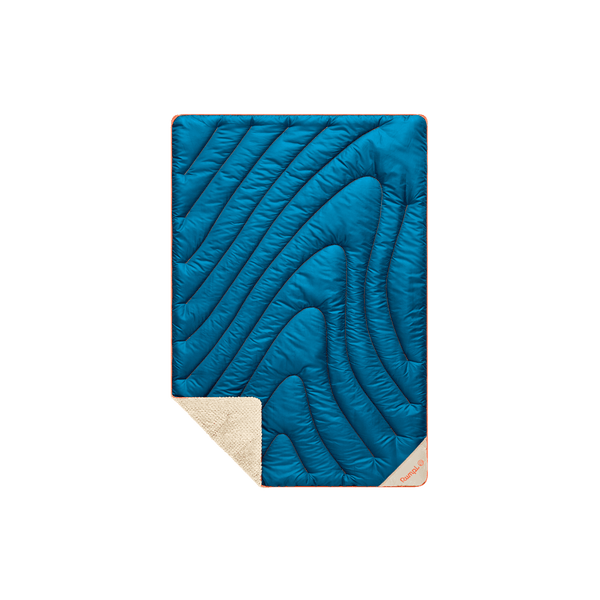 Rumpl Fleece Puffy Mini Blanket - Seascape Cream Fleece Puffy Mini Blanket - Seascape Cream | Rumpl Blankets For Everywhere Solid Fleece Puffy