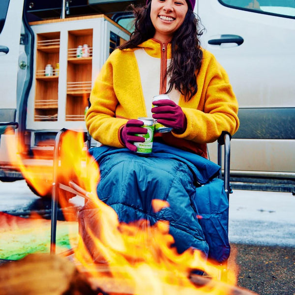 Rumpl NanoLoft® Puffy Blanket - Deepwater Solid Nanoloft