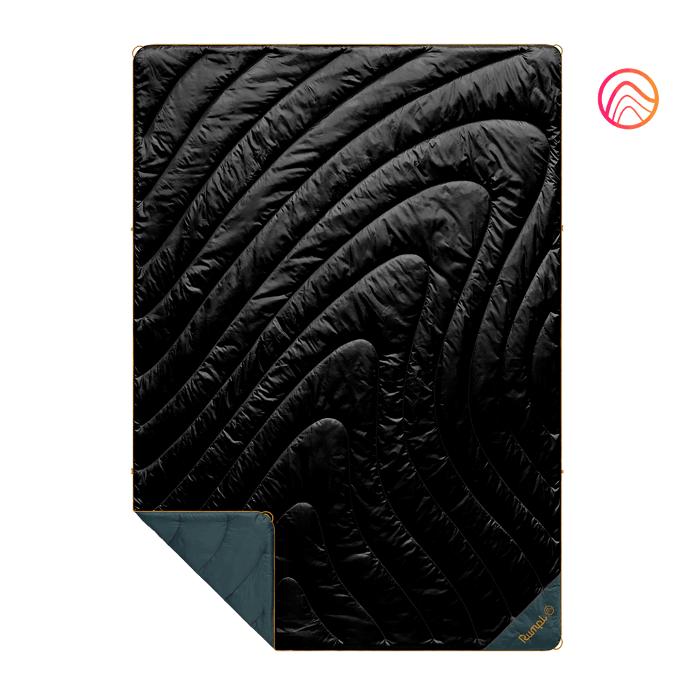 Rumpl Original Puffy Blanket - Black - Custom Original Puffy Blanket - Black| Rumpl Blankets For Everywhere Solid Original