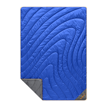 Rumpl Original Puffy Blanket - Burning Blue Original Puffy Blanket - Burning Blue | Rumpl Blankets For Everywhere Solid Original