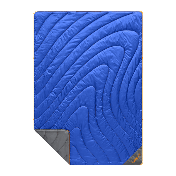 Rumpl Original Puffy Blanket - Burning Blue Original Puffy Blanket - Burning Blue | Rumpl Blankets For Everywhere Solid Original