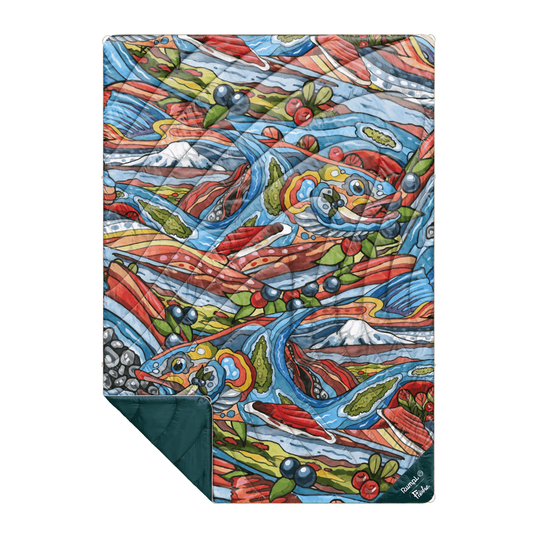 Original Puffy Blanket: Fishe: Arctic Char | Rumpl. Set. Go.
