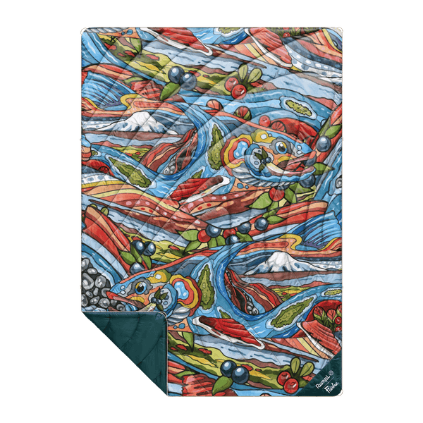 Original Puffy Blanket: Fishe: Arctic Char | Rumpl. Set. Go.