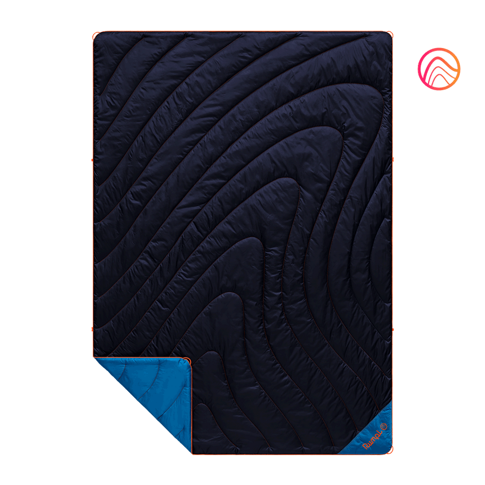 Rumpl Original Puffy Blanket - Midnight Blue - Custom Original Puffy Blanket - Midnight Blue | Rumpl Blankets For Everywhere Solid Original