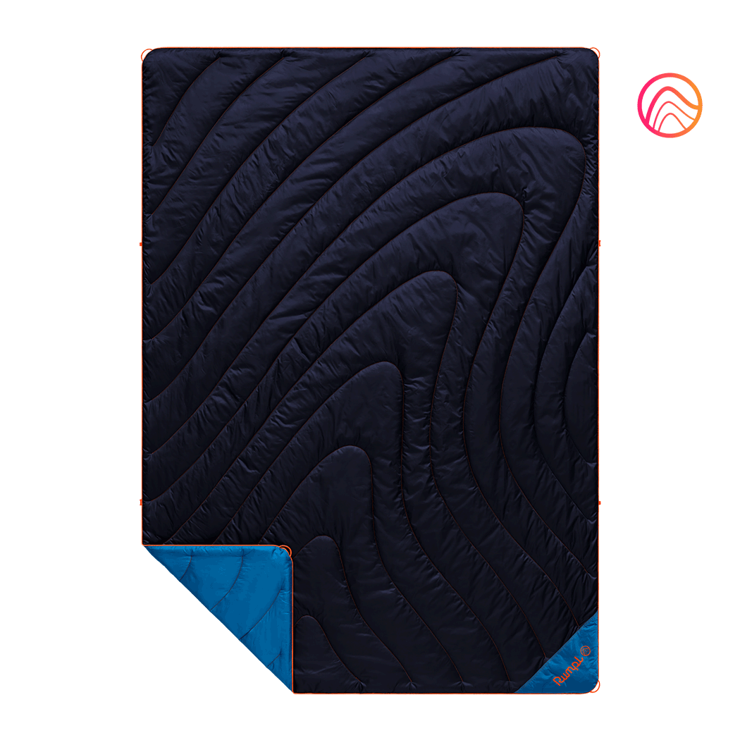 Rumpl Original Puffy Blanket - Midnight Blue - Custom Original Puffy Blanket - Midnight Blue | Rumpl Blankets For Everywhere Solid Original