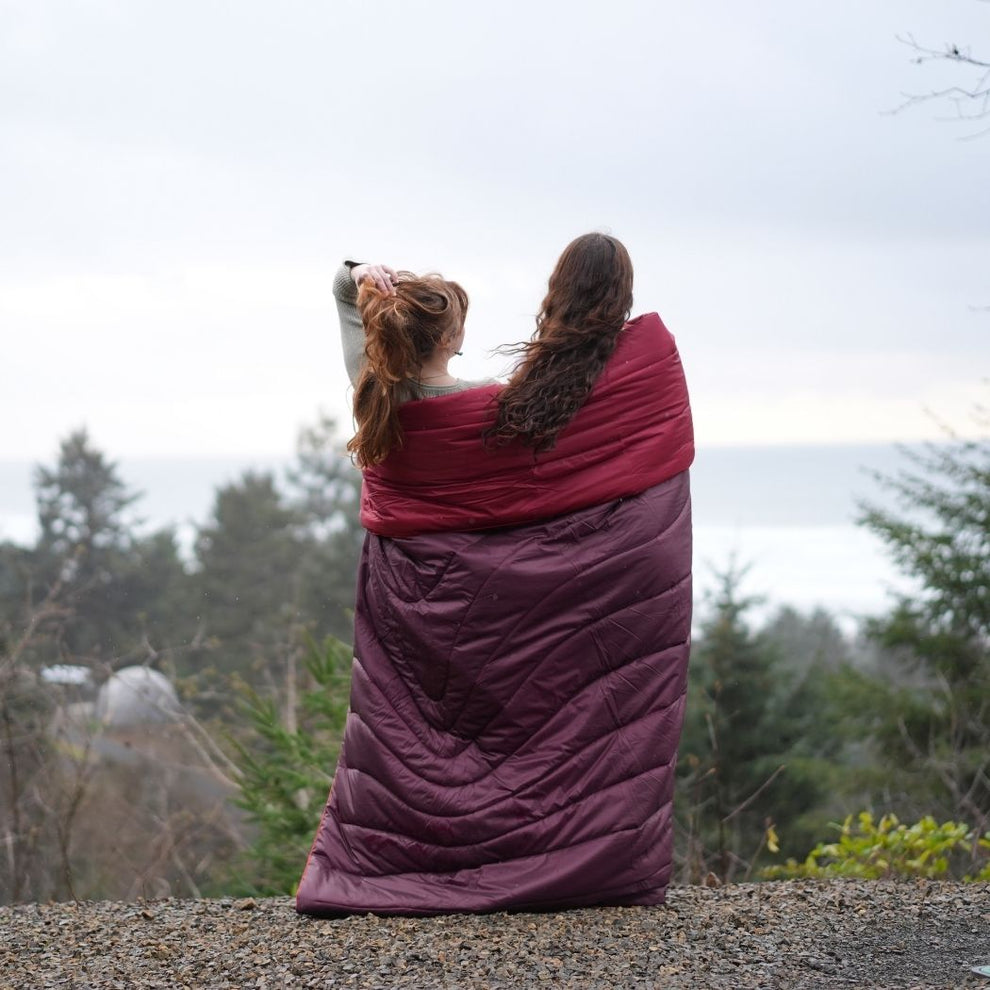 Rumpl Original Puffy 2 Person Blanket - Fig Cherry Original Puffy 2 Person Blanket - Fig Cherry | Rumpl Blankets For Everywhere Solid Original