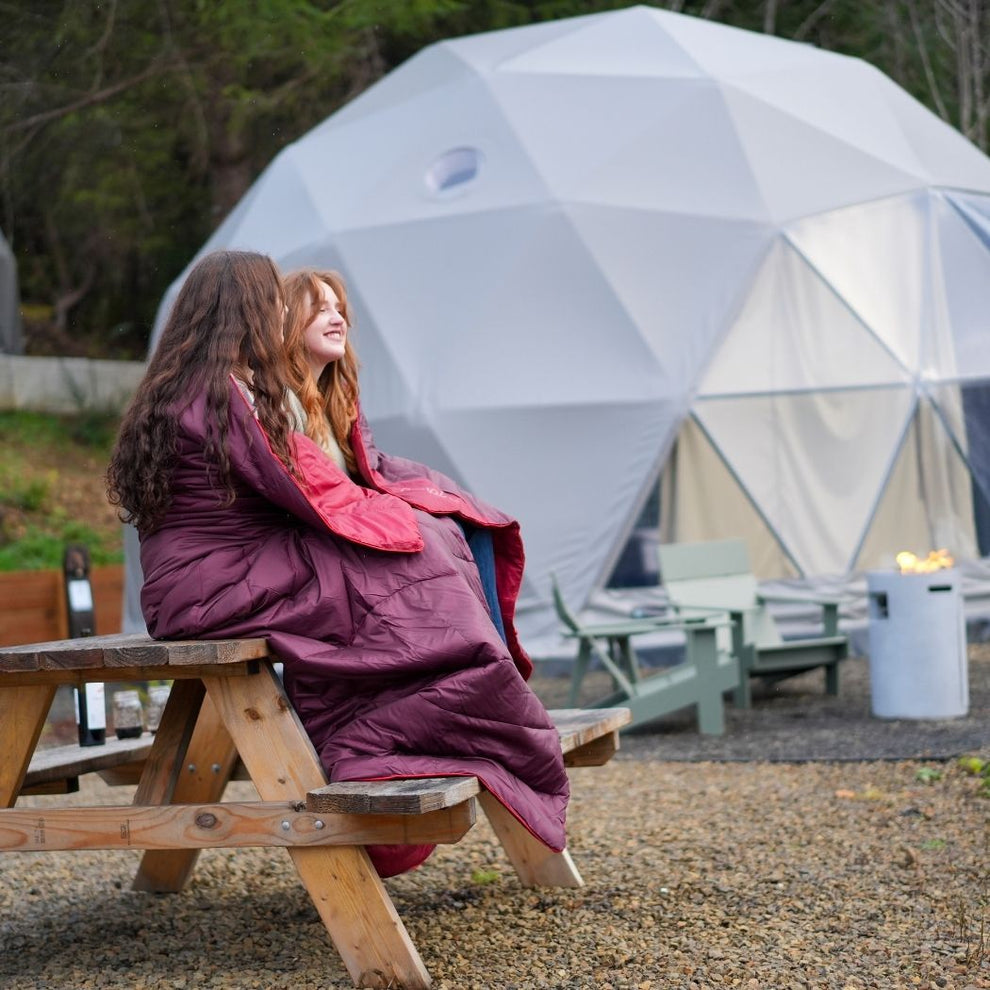 Rumpl Original Puffy 2 Person Blanket - Fig Cherry Original Puffy 2 Person Blanket - Fig Cherry | Rumpl Blankets For Everywhere Solid Original