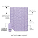 Rumpl Travel Puffy Blanket - Lavender Travel Puffy Blanket - Lavender | Rumpl Blankets for Everywhere Solid Travel