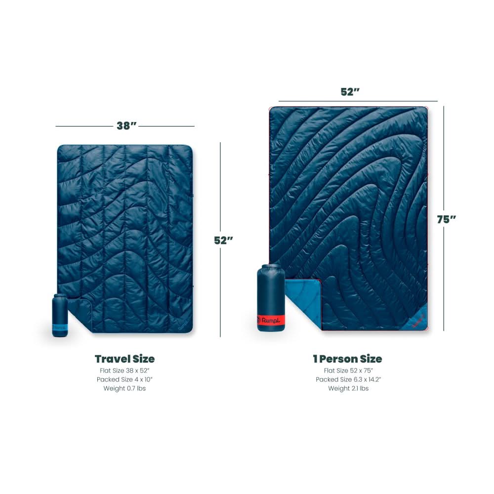 Travel Puffy Blanket: Sea Moss | Rumpl. Set. Go.