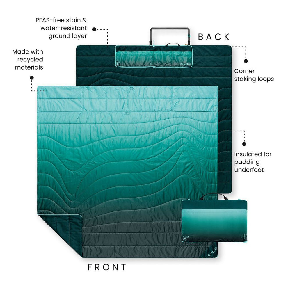 Rumpl Stash Mat XL - Jade Fade Stash Mat XL - Jade Fade | Rumpl Blankets For Everywhere Stash Mat