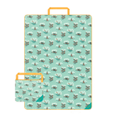 Rumpl Tech Towel Tote Double - Aqua Outer Banks Tech Towel Tote Double - Aqua Outer Banks | Rumpl Blankets For Everywhere Tech Towel