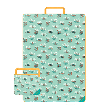 Rumpl Tech Towel Tote Double - Aqua Outer Banks Tech Towel Tote Double - Aqua Outer Banks | Rumpl Blankets For Everywhere Tech Towel