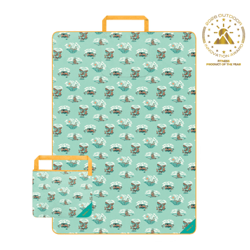 Rumpl Tech Towel Tote Double - Aqua Outer Banks Tech Towel Tote Double - Aqua Outer Banks | Rumpl Blankets For Everywhere Tech Towel Tote