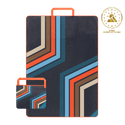 Rumpl Tech Towel Tote Double - Midnight Retro Stripes Tech Towel Tote Double - Midnight Retro Stripes | Rumpl Blankets For Everywhere Tech Towel Tote