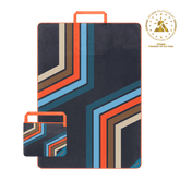 Rumpl Tech Towel Tote Double - Midnight Retro Stripes Tech Towel Tote Double - Midnight Retro Stripes | Rumpl Blankets For Everywhere Tech Towel Tote