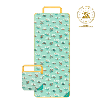 Rumpl Tech Towel Tote - Aqua Outer Banks Tech Towel Tote - Aqua Outer Banks | Rumpl Blankets For Everywhere Tech Towel Tote