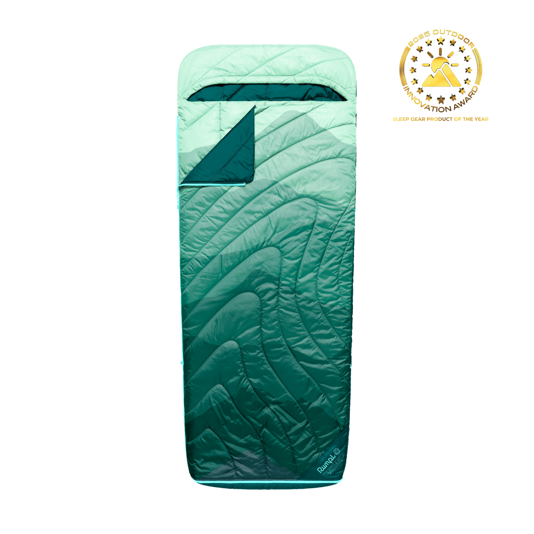 Wrap Sack 20° Sleeping Bag: Cascade Fade | Rumpl. Set. Go.