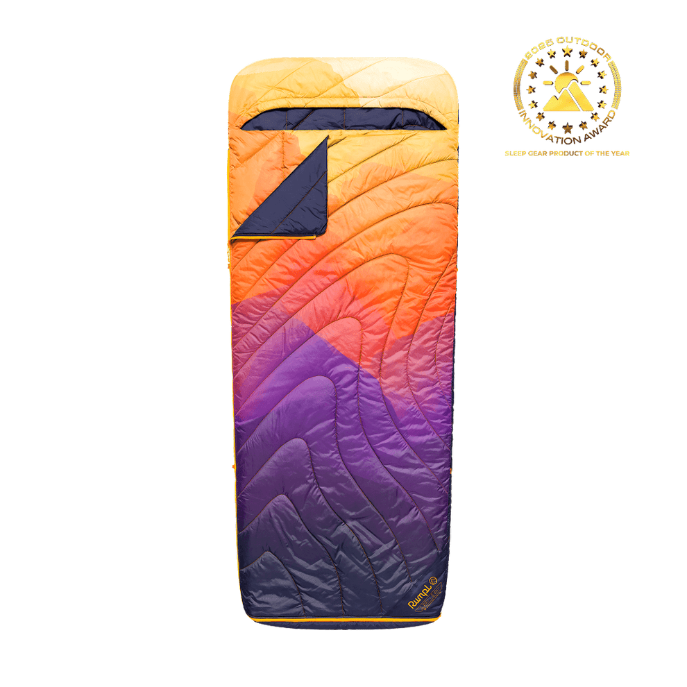 Rumpl Wrap Sack 20° Sleeping Bag - Watercolor Glow The Wrap Sack 20° Sleeping Bag - Baja Fade | Rumpl Wrap Sack
