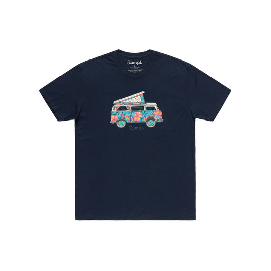 Rumpl Tee Shirt - Midnight Navy + Blue Hawaii Apparel