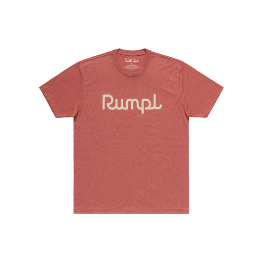 Rumpl Tee Shirt - Red Clay Heather + Sand Logo Apparel