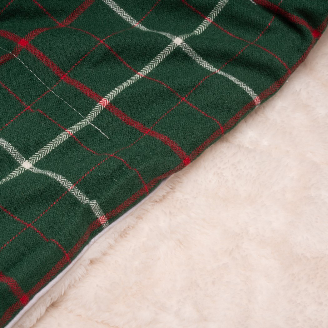 Rumpl Flannel Sherpa Blanket - Fireside Plaid Flannel Sherpa