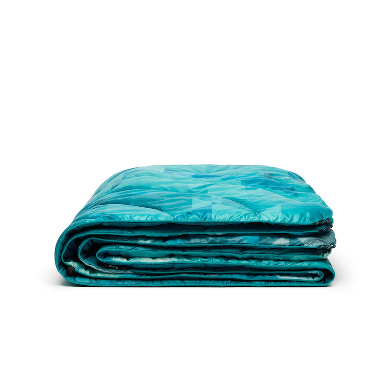 Rumpl Original Puffy Blanket - Geo Blue Original Puffy Blanket - Geo Blue | Rumpl Blankets For Everywhere Printed Original