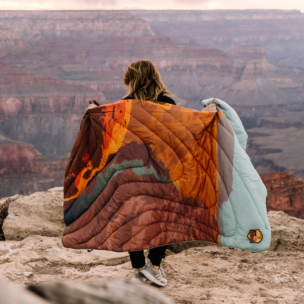 Rumpl Original Puffy Blanket - Grand Canyon Printed Original