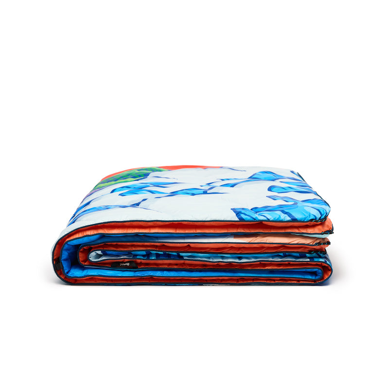 Rumpl Original Puffy Blanket - Hokusai Great Wave - Aaron Kai Original Puffy Blanket - Hokusai Great Wave - Aaron Kai | Rumpl Blankets For Everywhere Printed Original