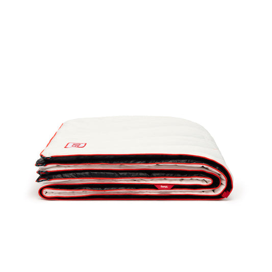 Rumpl Original Puffy Blanket - NASA - White & Red Original Puffy Blanket - NASA - White & Red | Rumpl Blankets For Everywhere Printed Original