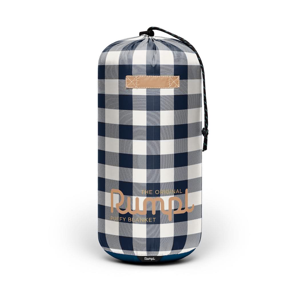 Original Puffy Blanket Navy Gingham Rumpl Blankets For Everywhere