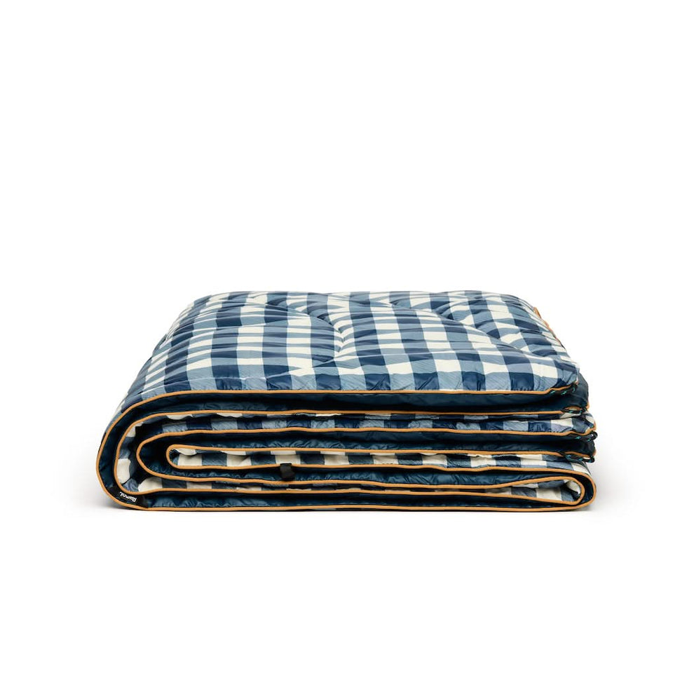 Original Puffy Blanket Navy Gingham Rumpl Blankets For Everywhere