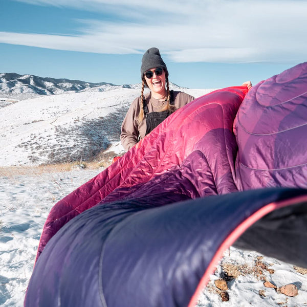 Rumpl Original Puffy Blanket - Rocky Mountain Fade Printed Original