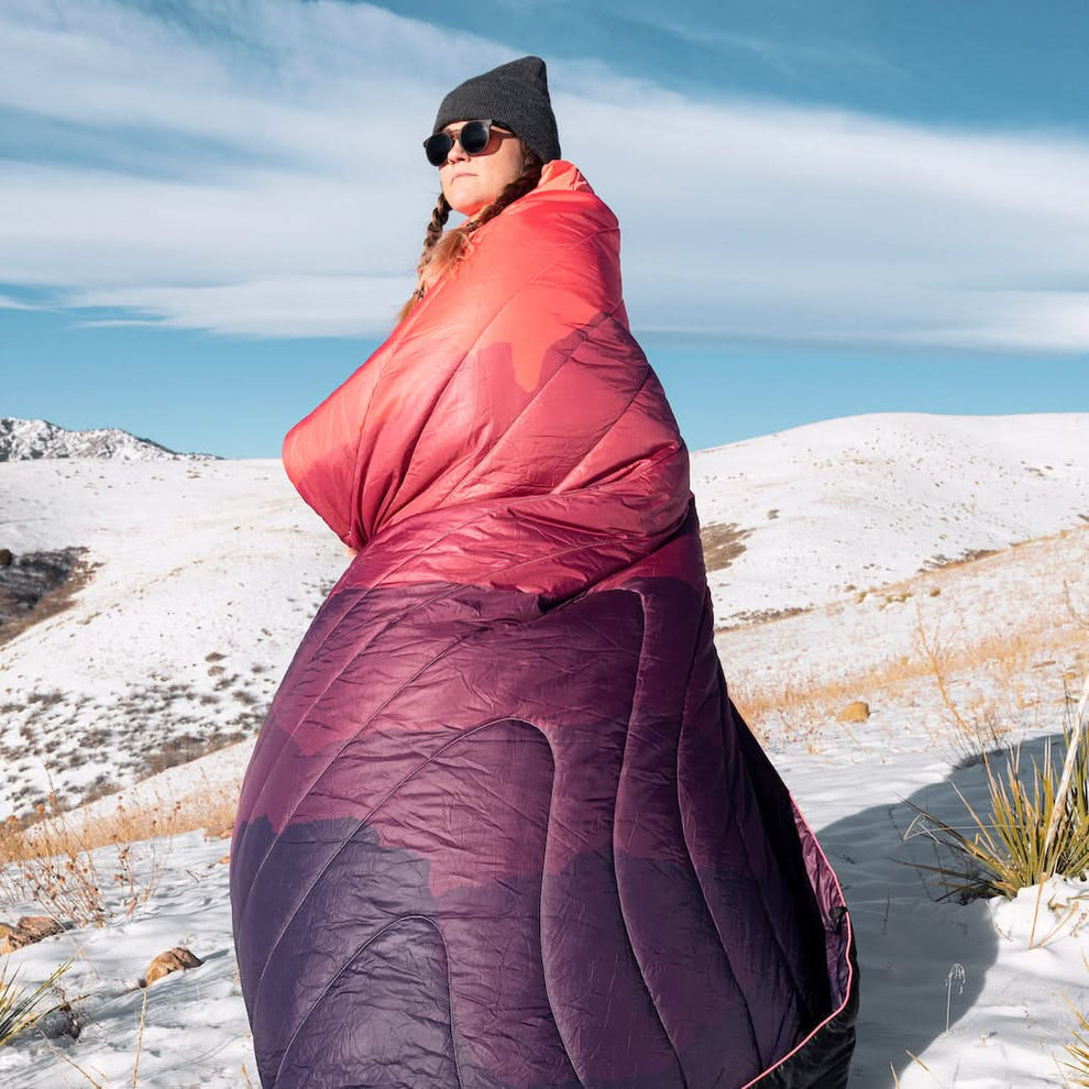 Rumpl Original Puffy Blanket - Rocky Mountain Fade Printed Original