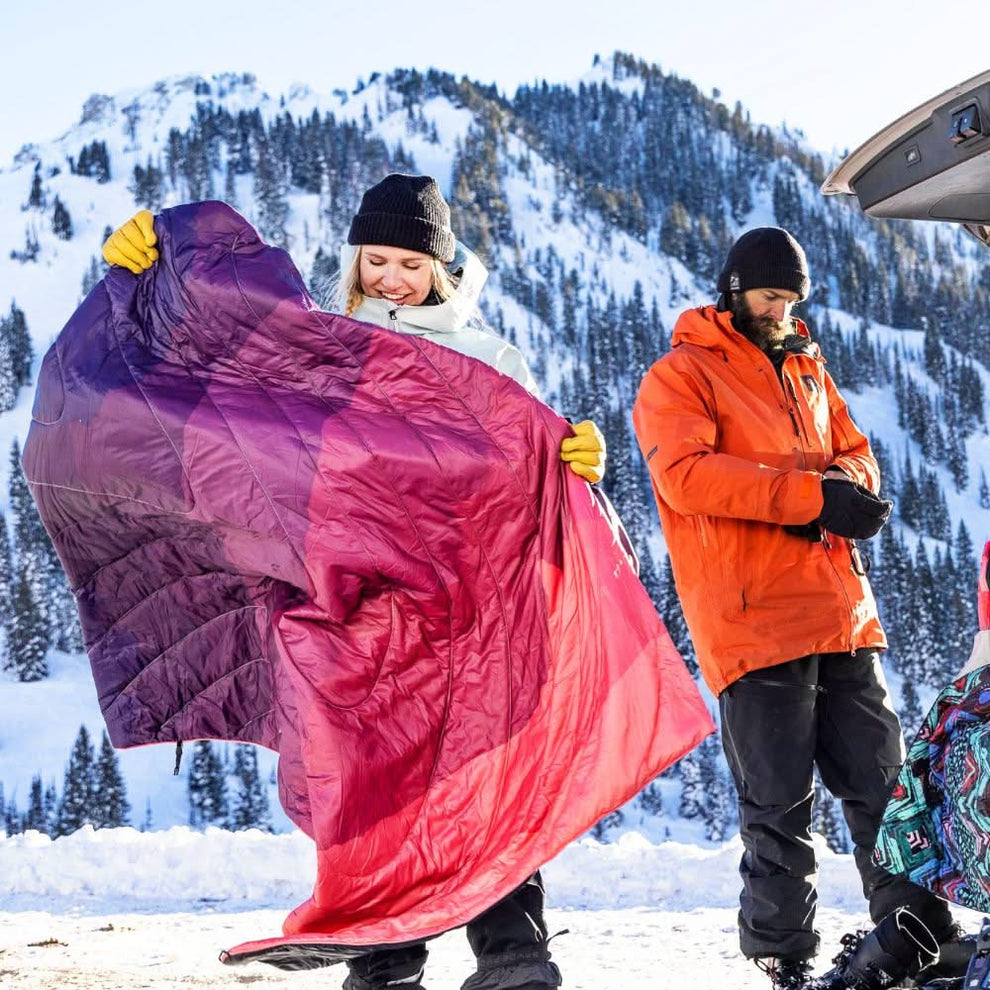 Rumpl Original Puffy Blanket - Rocky Mountain Fade Printed Original